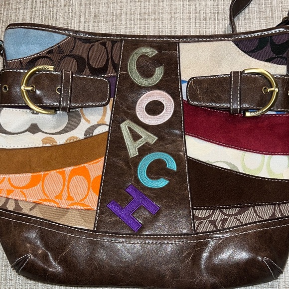 Coach Multicolor Patchwork Crossbody Bag - Picture 7 of 7